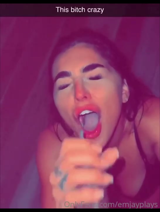 Emily Rinaudo  Onlyfans – BJ BBC & Cumshot